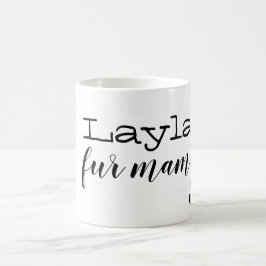personalisierte Hundepelz-Mamma-Tasse Kaffeetasse