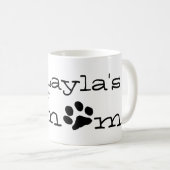 personalisierte Hundepelz-Mamma-Tasse Kaffeetasse (VorderseiteRechts)