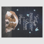 Personalisierte Hundequilt-Blanket, Bulldog-Gute N Seidenpapier (Vorderseite)