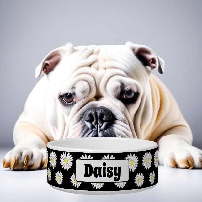 Personalisierte Hundeschüssel mit großen schwarzen Napf (Von Creator hochgeladen)