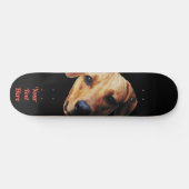 Personalisierte Hundewand auf Skateboard (Horizontal)