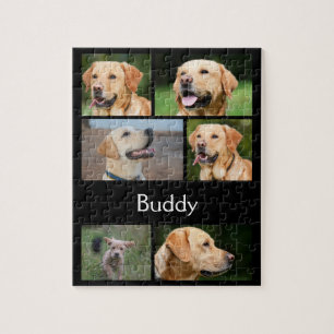 Personalisierte Hundfoto-Collage Puzzle