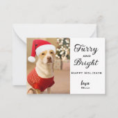 Personalisierte Hundfoto-Karten, Weihnachtskarte f Mitteilungskarte (Vorderseite)