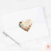 Personalisierte Hütte Herz-Aufkleber (Umschlag)