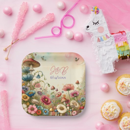 Personalisierte Hütte Pappteller (Party)