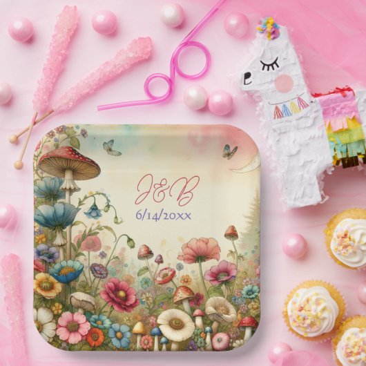 Personalisierte Hütte Pappteller (Party)