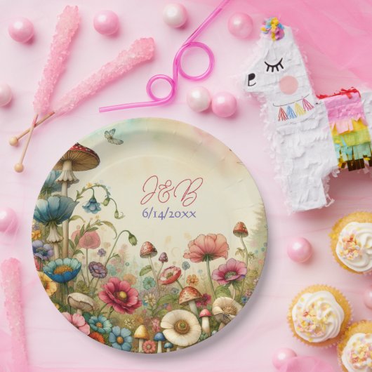 Personalisierte Hütte Pappteller (Party)