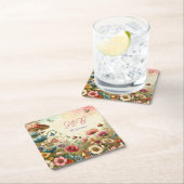 Personalisierte Hütte Rechteckiger Pappuntersetzer (Vor Ort)