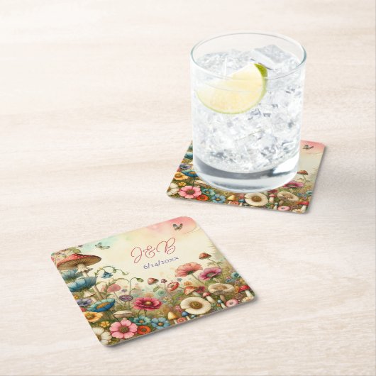 Personalisierte Hütte Rechteckiger Pappuntersetzer (Vor Ort)