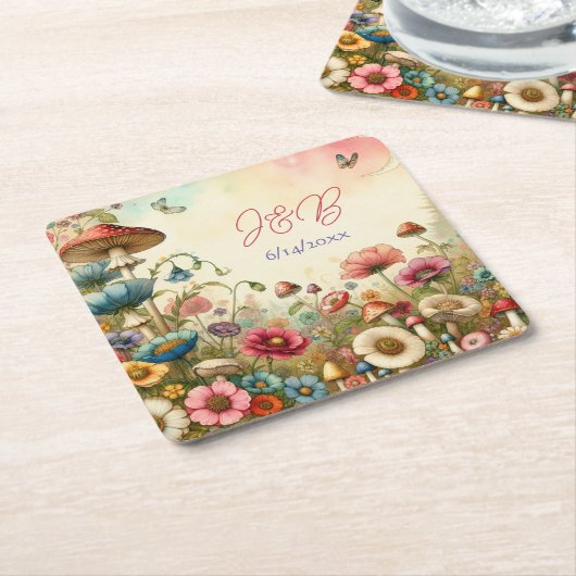 Personalisierte Hütte Rechteckiger Pappuntersetzer (angewinkelt)