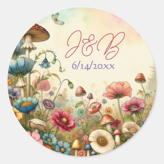 Personalisierte Hütte Runder Aufkleber (Vorderseite)