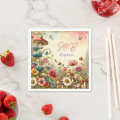 Personalisierte Hütte Serviette (Beispiel)