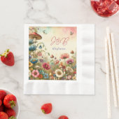 Personalisierte Hütte Serviette (Beispiel)