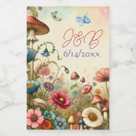 Personalisierte Hütte Weinetikett (Einzelnes Label)