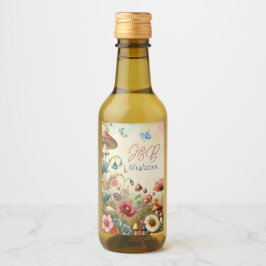 Personalisierte Hütte Weinetikett