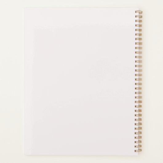 Personalisierte Hydrangea-Hochzeit Planer (Rückseite)