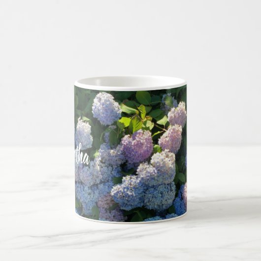 Personalisierte Hydrangea-Kaffee-Tasse Kaffeetasse (Mittel)