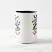 Personalisierte Hydrangeen-Blumen-Name-Tasse Gesch Tasse (Zentrum)
