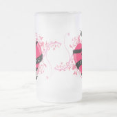 Personalisierte i-Liebe Sie Mama Mattglas Bierglas (Mittel)