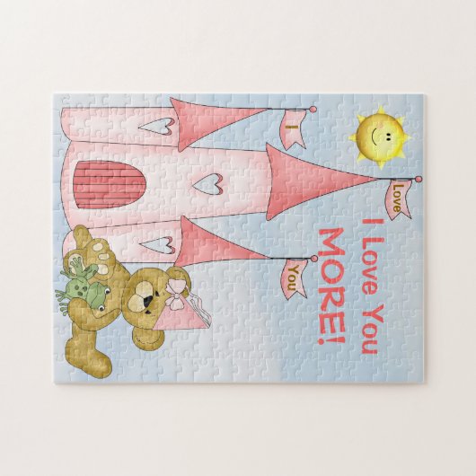 Personalisierte i-Liebe Sie mehr Puzzlespiel Puzzle (Horizontal)