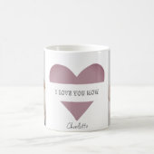 Personalisierte "I Liebe You Mama" Tasse mit Herz (Mittel)