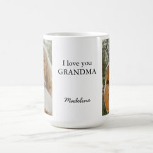 Personalisierte "I Liebe You Oma" Foto Tasse