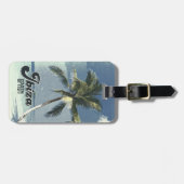 Personalisierte Ibiza Spanien Vintage Reisen Plaka Gepäckanhänger (Vorderseite horizontal)