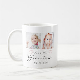 Personalisierte ICH LIEBE DICH OMA Handschrift 2 F Kaffeetasse