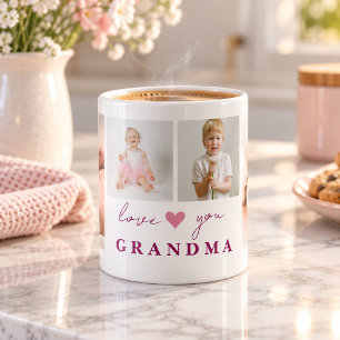 "Personalisierte 'Ich liebe dich Oma' Tasse Fotos