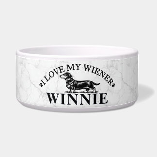 Personalisierte Ich liebe meinen Dachshund Napf