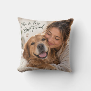 Personalisierte Ich und mein bester Freund Hund Fo Kissen