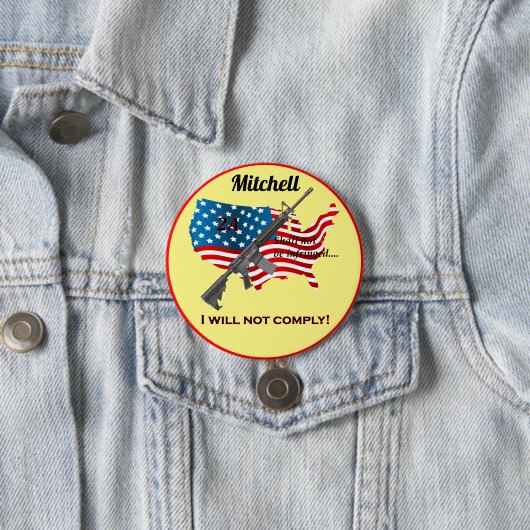 Personalisierte ich werde das zweite Änderungsfeld Button (Beispiel)