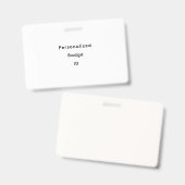 Personalisierte ID Ausweis (Vorder- & Rückseite)