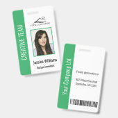 Personalisierte ID für die Sicherheit grüner Unter Ausweis (Front & Back)