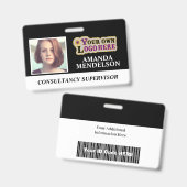 Personalisierte ID-Markierung mit Strichcode, Logo Ausweis (Front & Back)