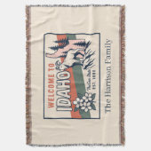 Personalisierte Idaho-Wurfdecke Decke (Vorderseite Vertikal)