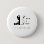 Personalisierte Idee für Hochzeiten Button (Vorderseite)