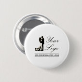 Personalisierte Idee für Hochzeiten Button (Vorne & Hinten)