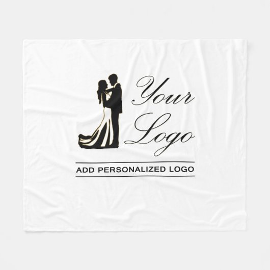 Personalisierte Idee für Hochzeiten Fleecedecke (Vorderseite (Horizontal))