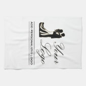 Personalisierte Idee für Hochzeiten Geschirrtuch (Horizontal)