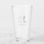 Personalisierte Idee für Hochzeiten Glas (Rückseite)