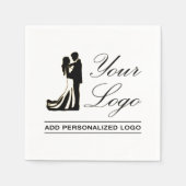 Personalisierte Idee für Hochzeiten Serviette (Vorderseite)