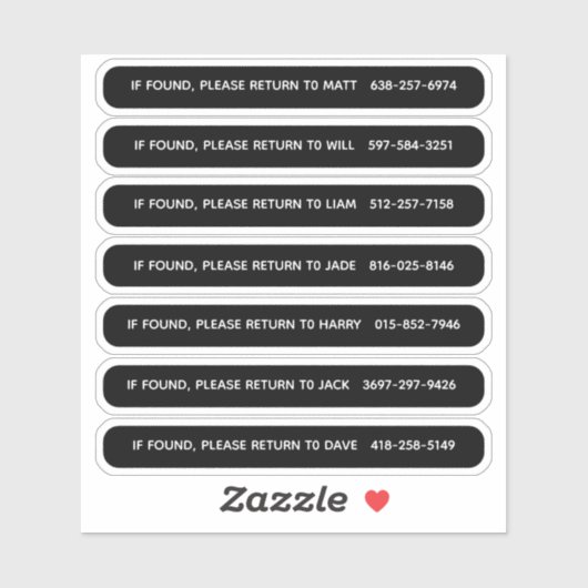 Personalisierte Identifizierung des Pickleball-Pad Aufkleber (Blatt)