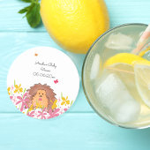 Personalisierte Igel Kinderdusche Untersetzer