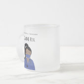 Personalisierte Illustration Danke, Nurse Mattglastasse (Vorderseite Links)
