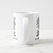 Personalisierte Illustration mit Greifen Jumbo-Tasse (Rückseite)