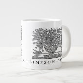 Personalisierte Illustration mit Greifen Jumbo-Tasse (Vorderseite Rechts)
