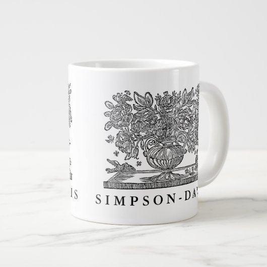 Personalisierte Illustration mit Greifen Jumbo-Tasse (Vorderseite Rechts)