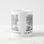 Personalisierte Illustration mit Greifen Jumbo-Tasse (Vorderseite)
