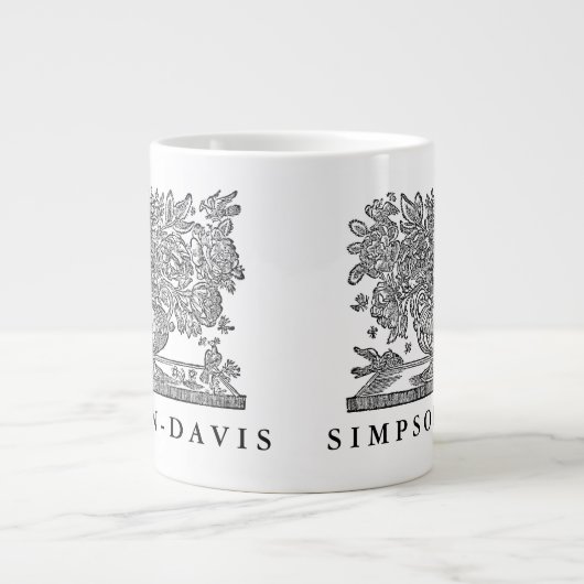 Personalisierte Illustration mit Greifen Jumbo-Tasse (Vorderseite)